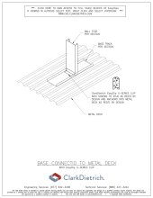 Base Connection To Metal Deck With S-Series Clip  