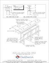 Deep Leg Deflection Track with Spazzer5400-2  