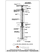 H-Stud Area Separation Wall Section