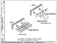 ICF-Joist to wall with ICF Clip