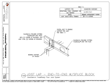Joist Lap-End-toEnd w Splice Block