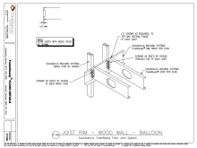 Joist Rim-Wood Wall-Balloon