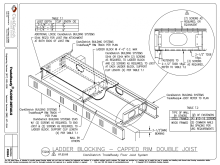 Ladder Blocking-Capped Rim Double Joist