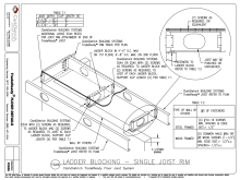 Ladder Blocking-Single Joist Rim