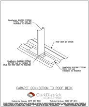 Parapet Connection to Roof Deck