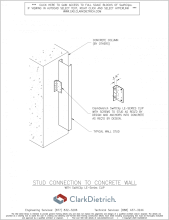 Stud connection to concrete LE-Series