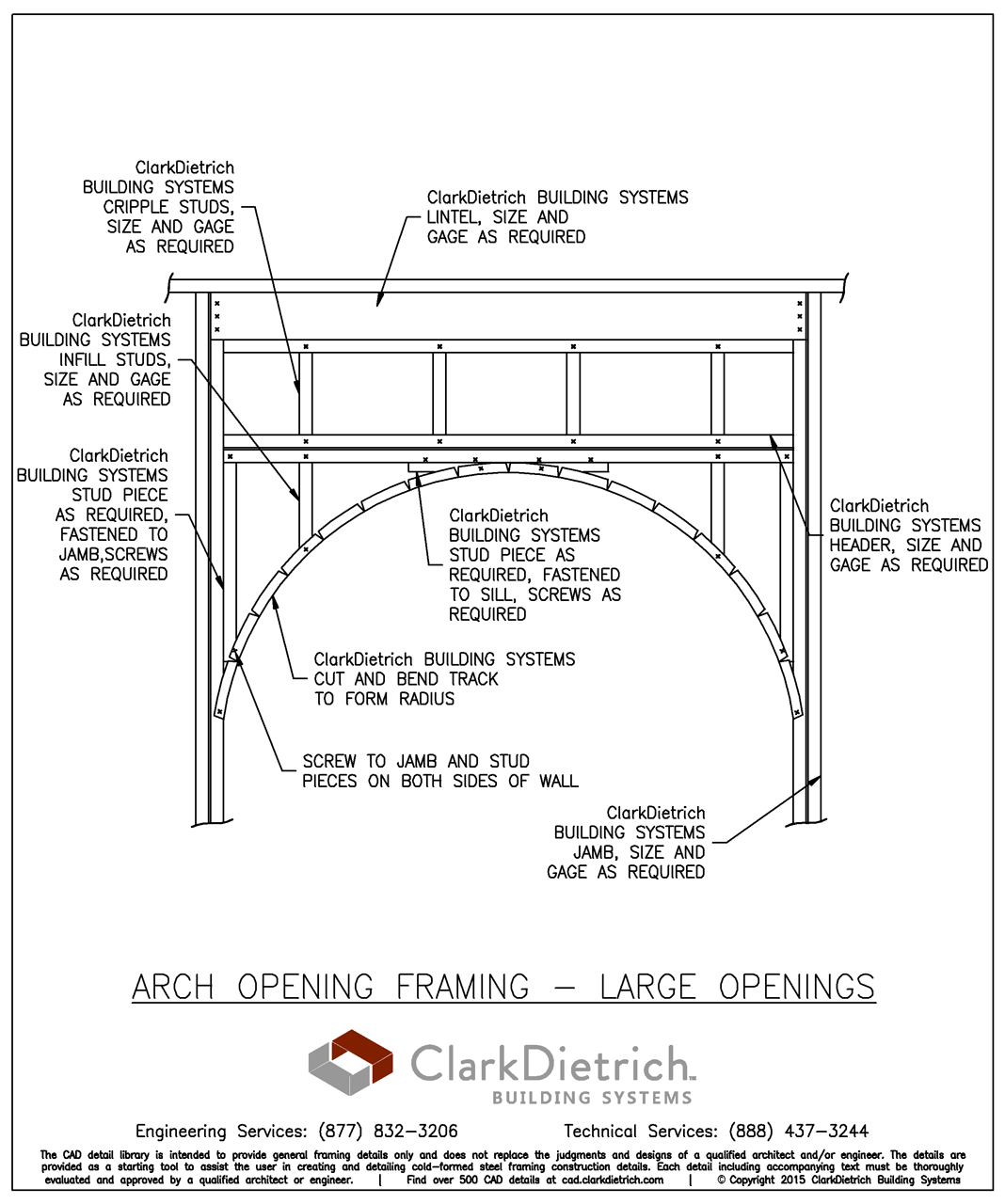 Arch Opening Framing-Large Openings