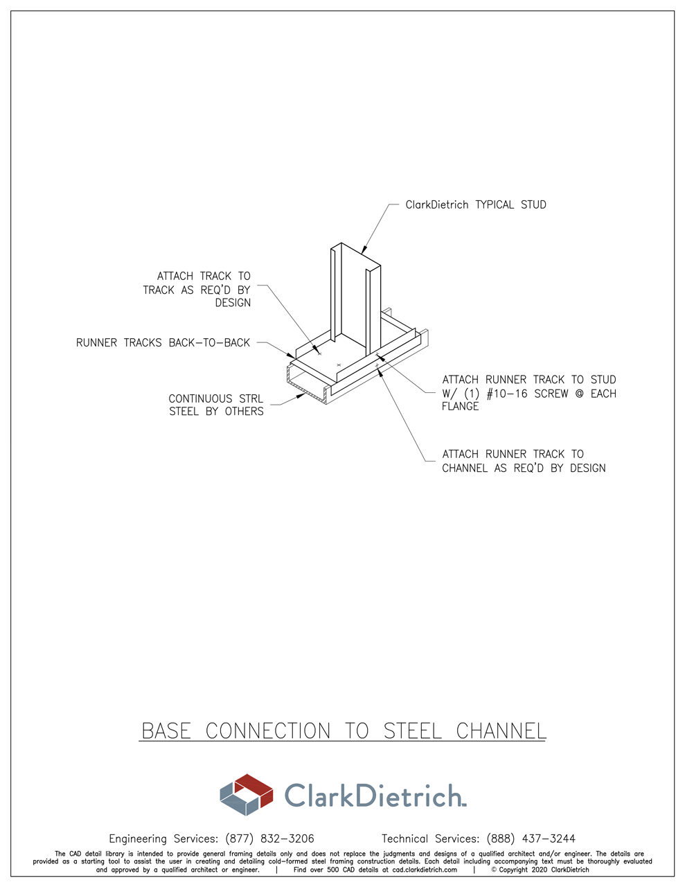Base Connection To Steel Channel  