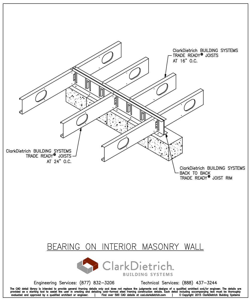 Bearing on Interior Masonry Wall  