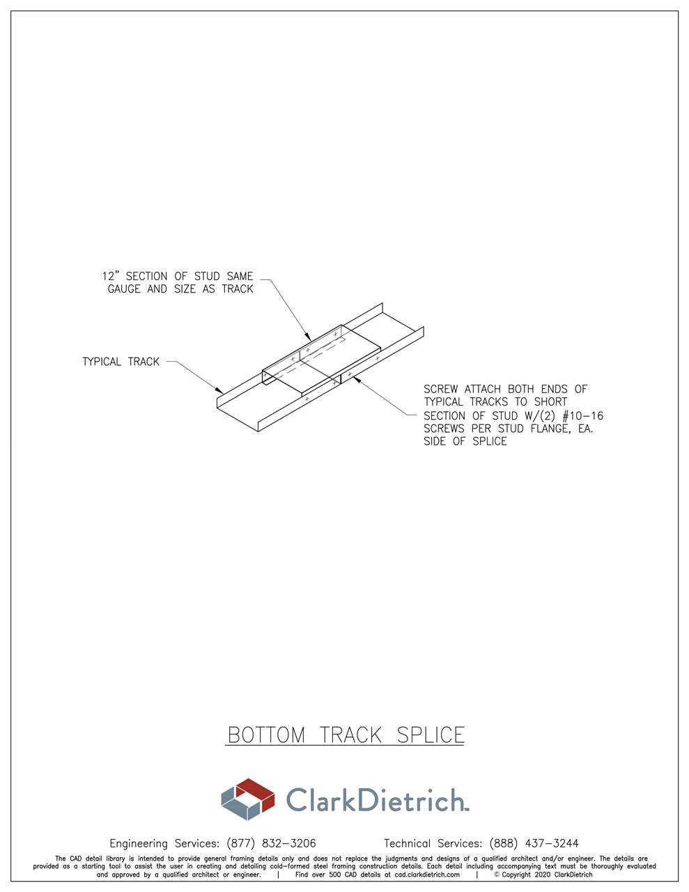 Bottom Track Splice  