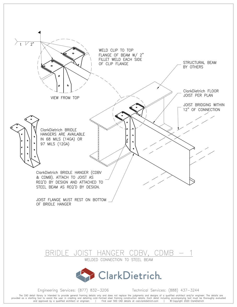 Bridle Joist Hanger CDBV-1  