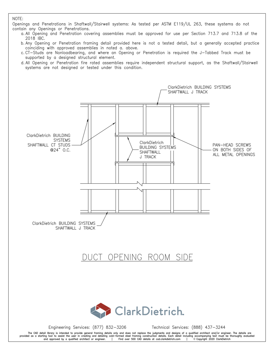 Duct Opening Room Side