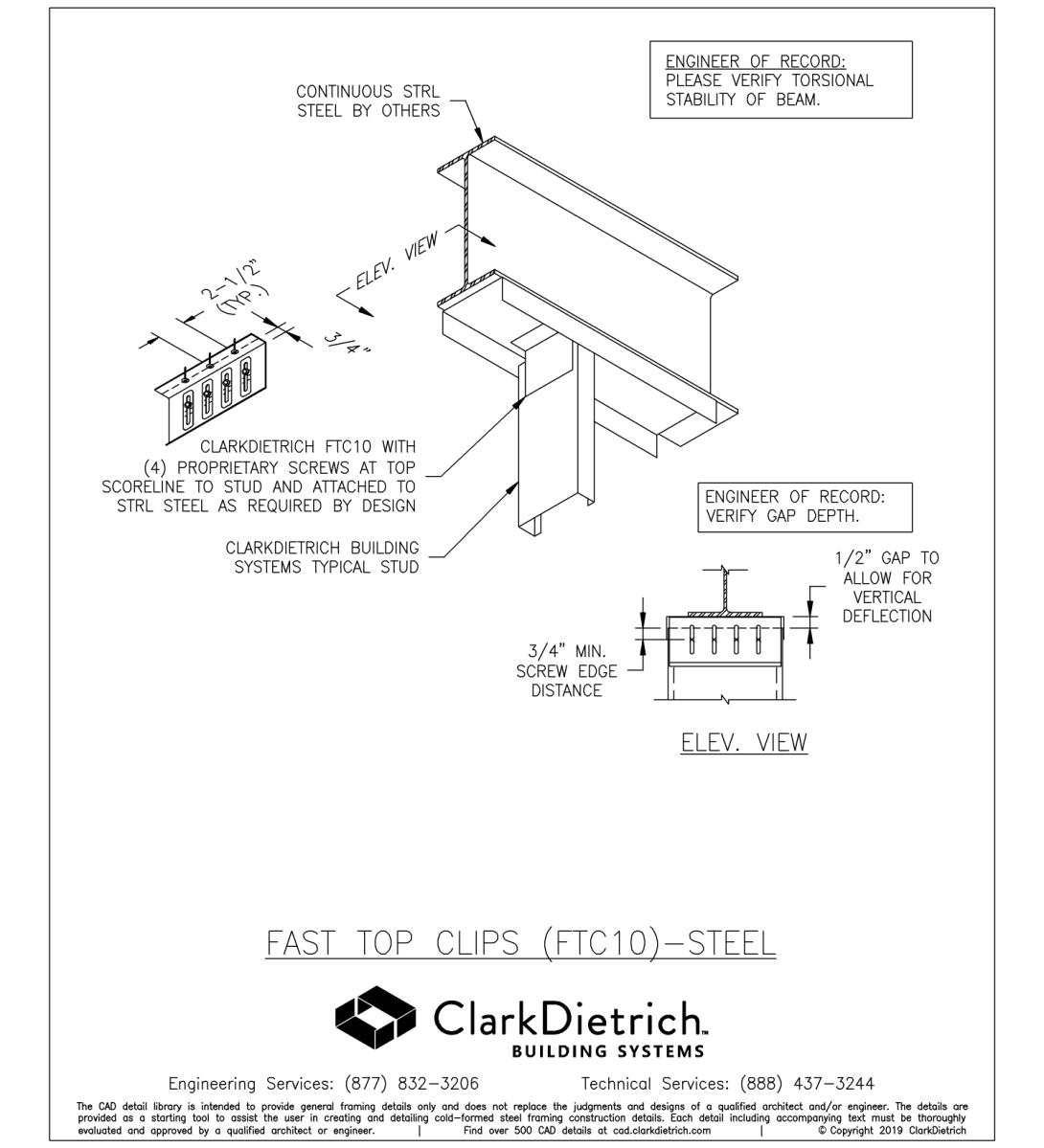 Fast Top Clips (FTC10)-Steel