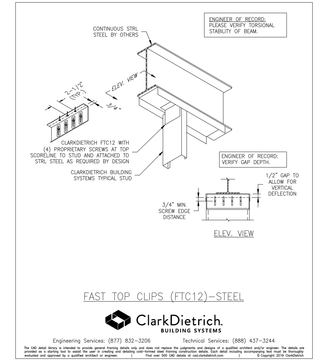 Fast Top Clips (FTC12)-Steel