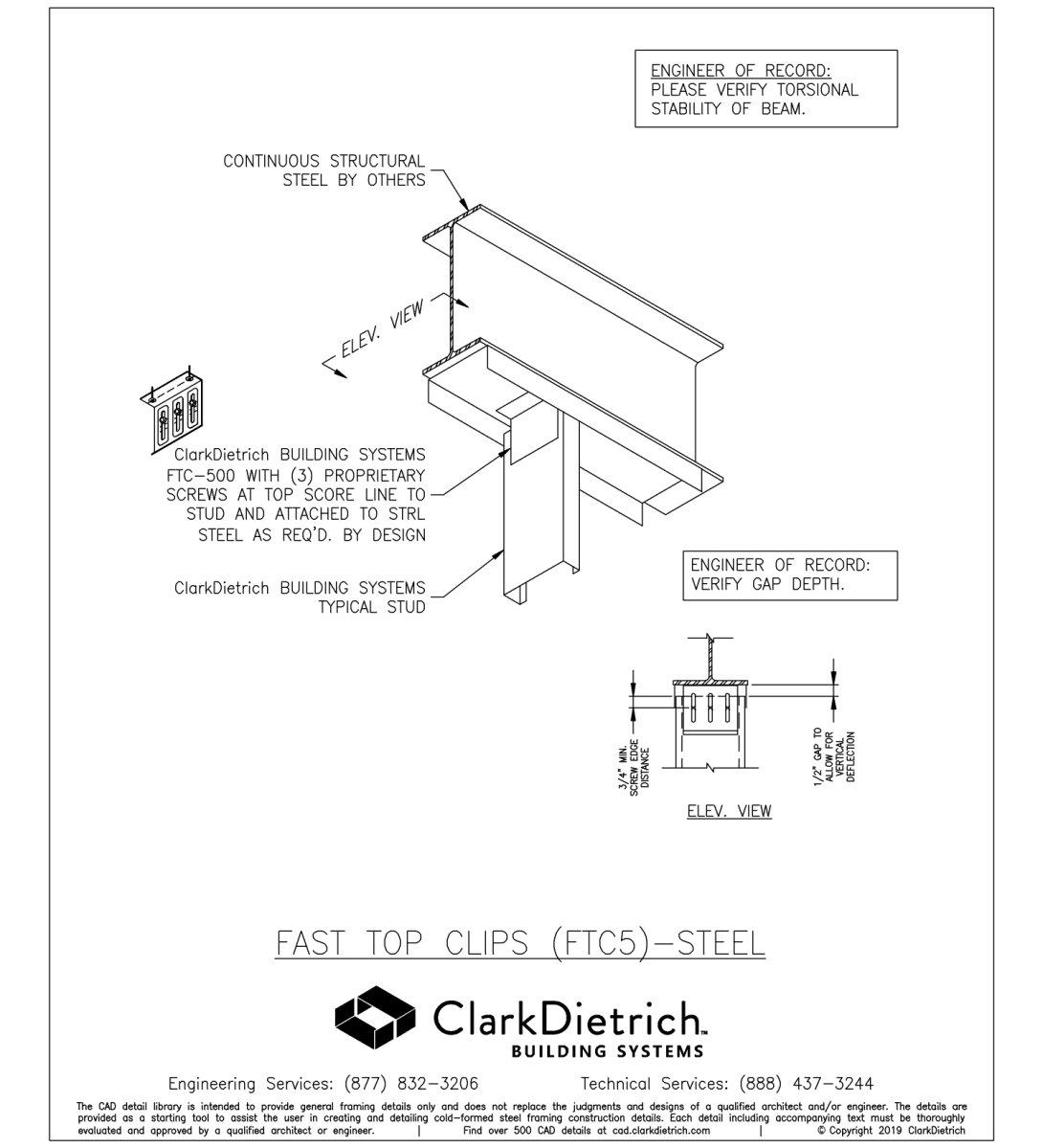 Fast Top Clips (FTC5)-Steel