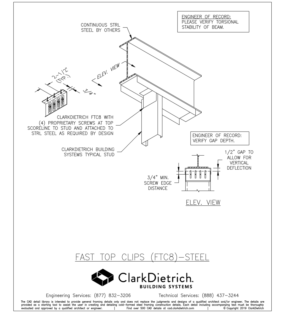 Fast Top Clips (FTC8)-Steel