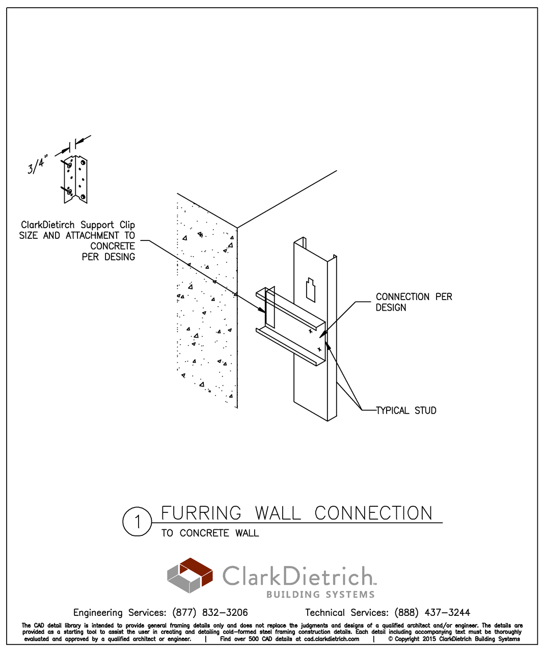 Furring Wall Connection
