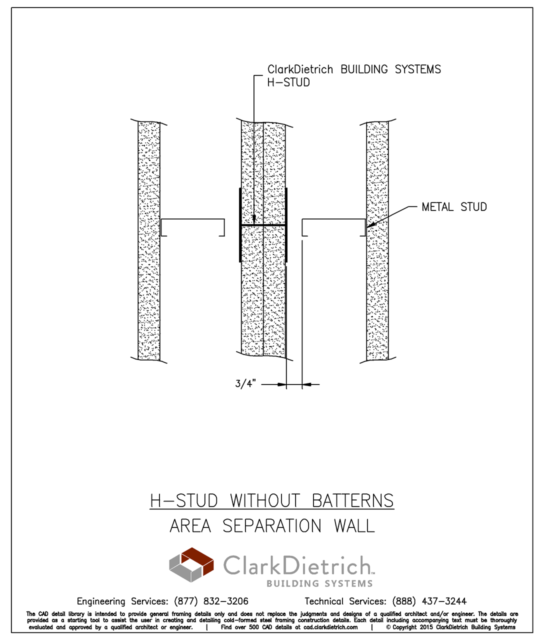 H-Stud without battens