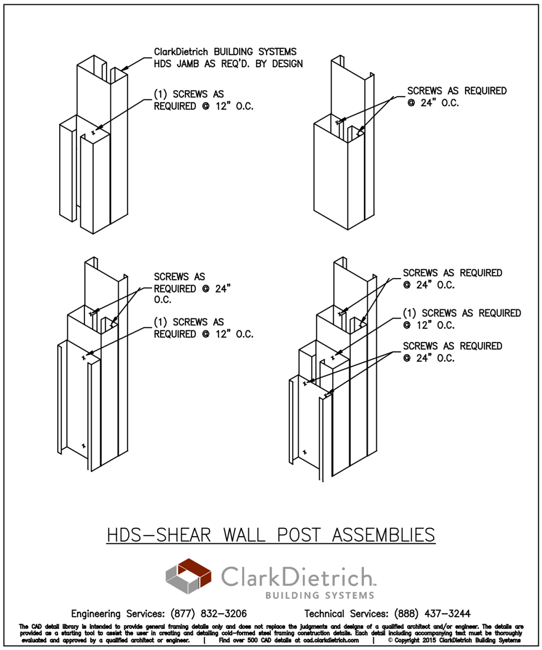 HDS-Shear Wall Post Assemblies