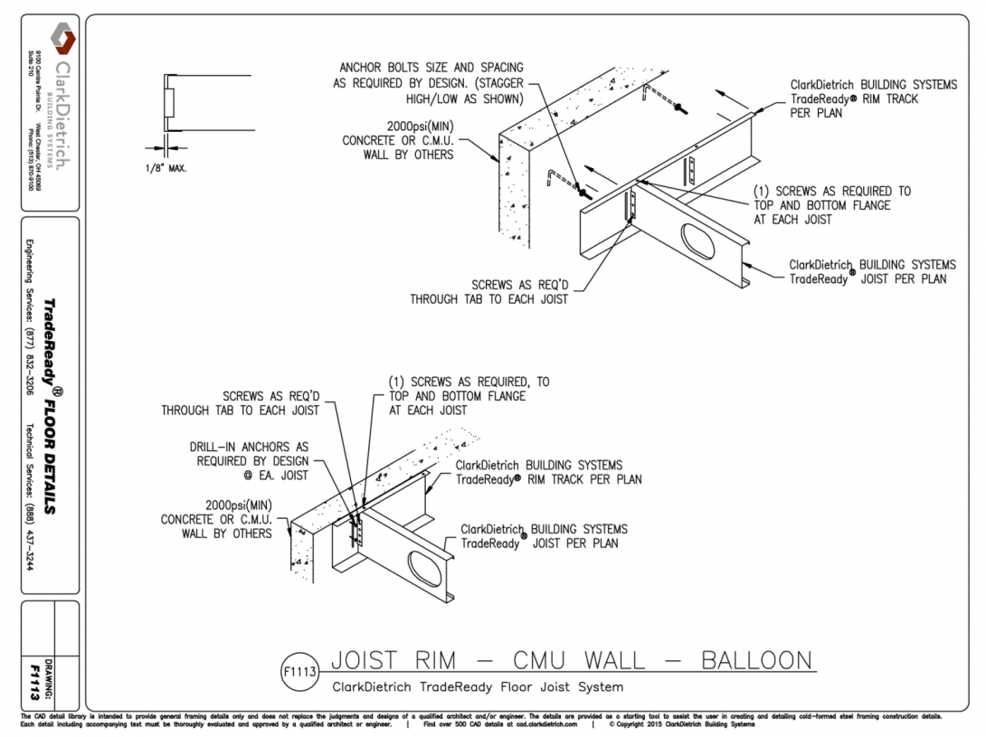 Joist Rim-CMU Wall-Balloon