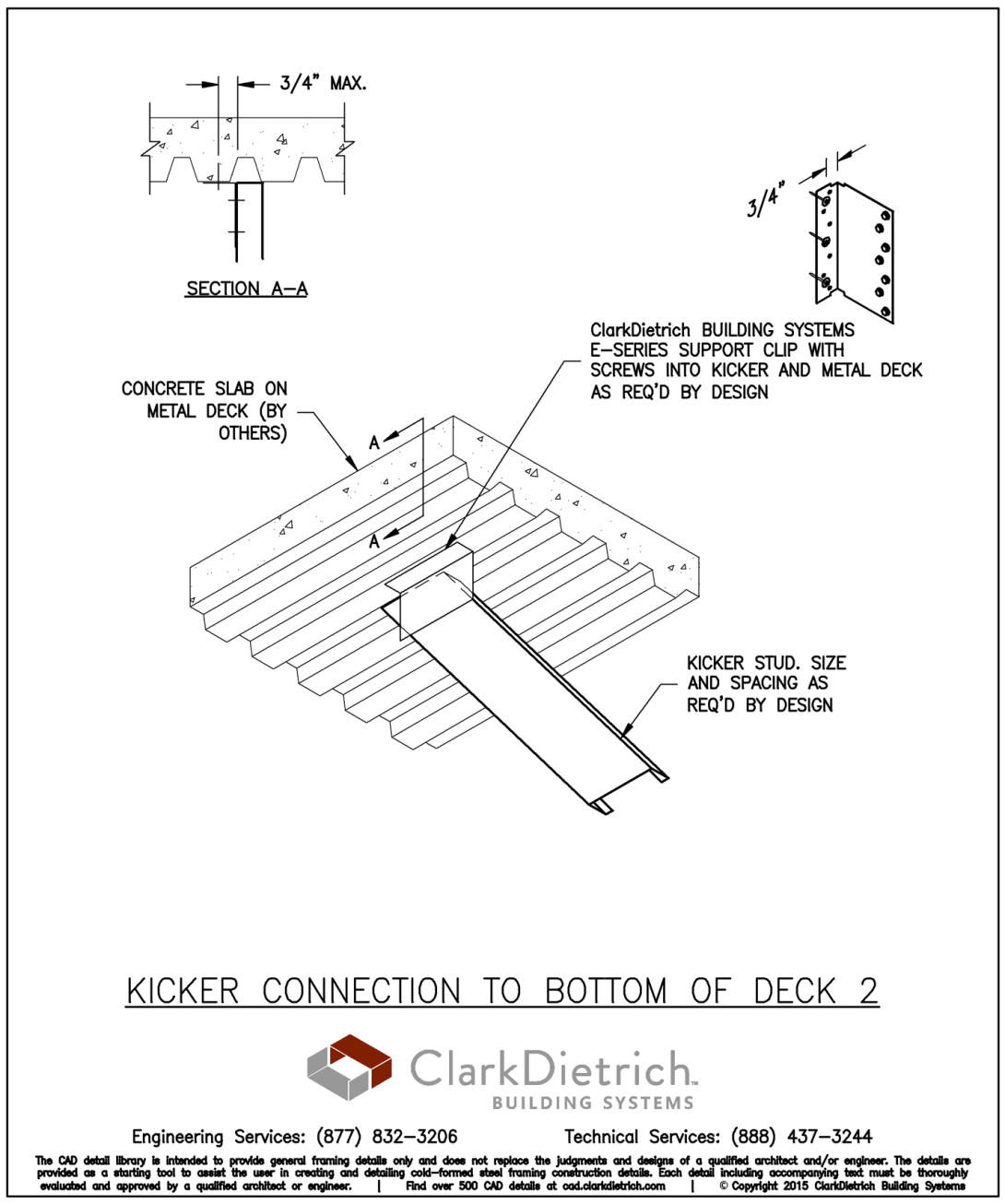 Kicker Connection to Bottom of Deck 2
