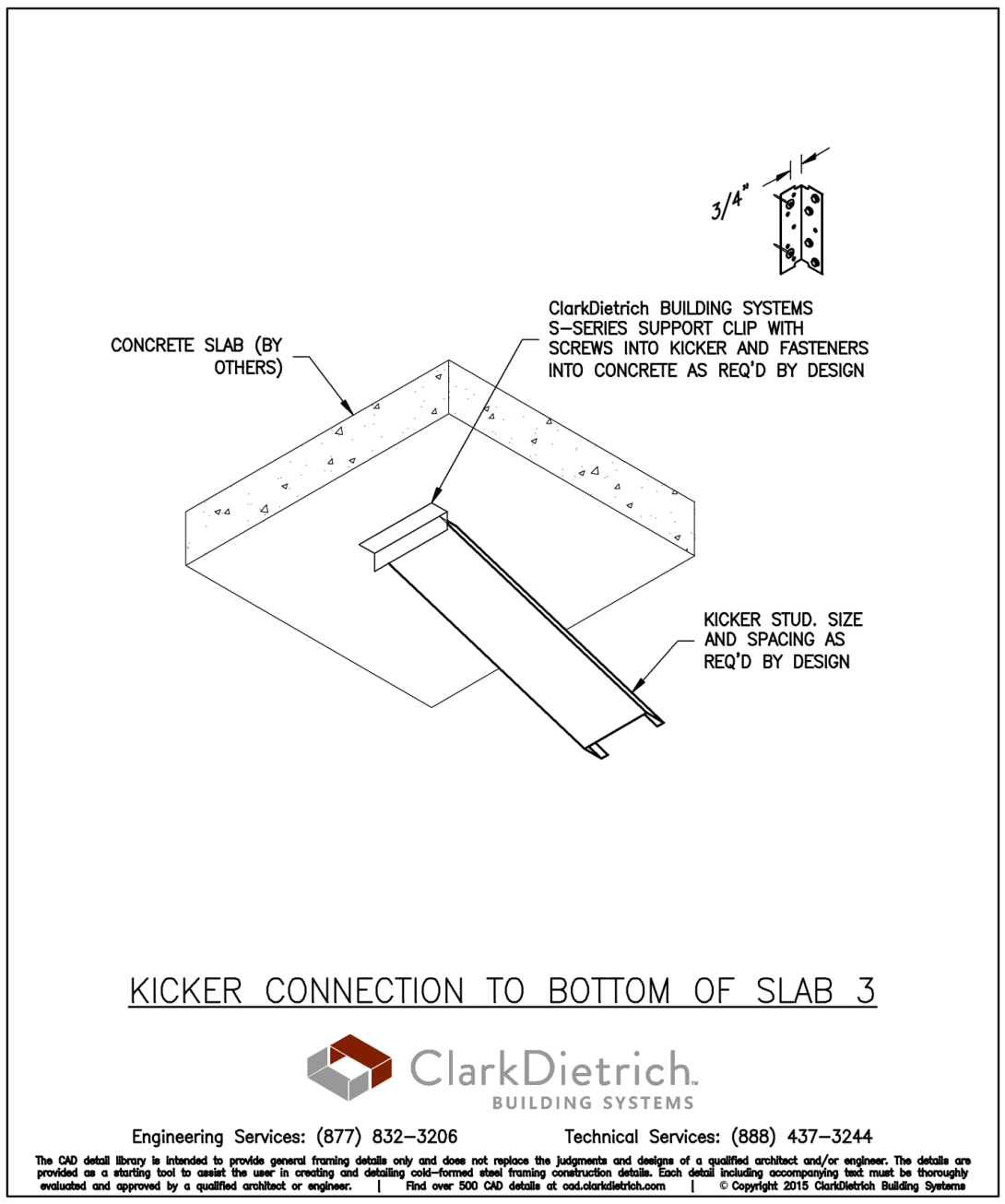 Kicker Connection to Bottom of Slab 3