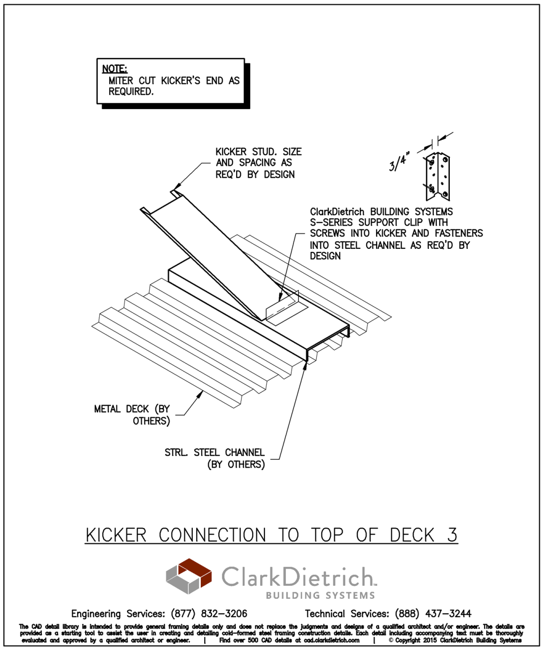 Kicker Connection to Top of Deck 3