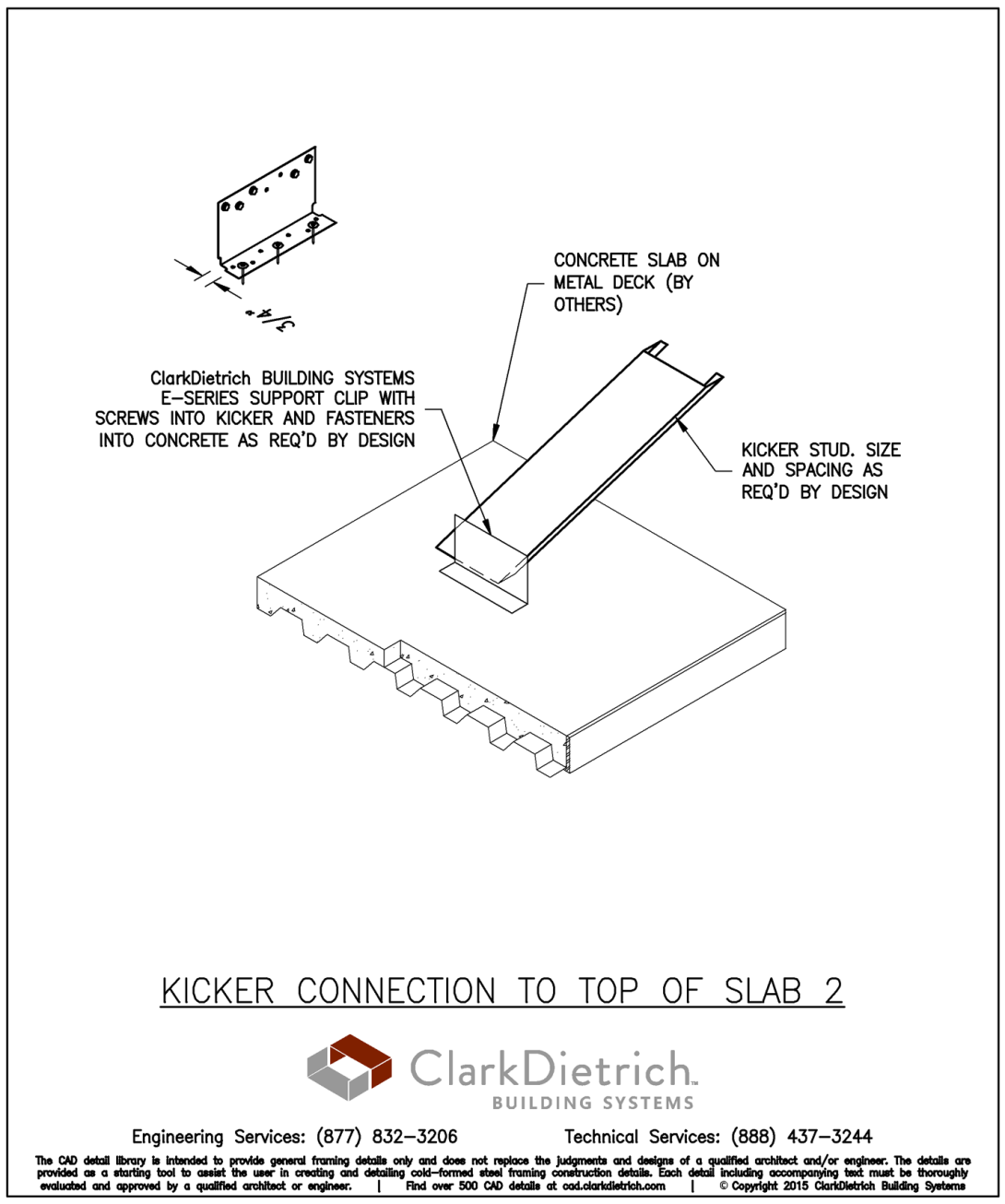 Kicker Connection to Top of Slab 2