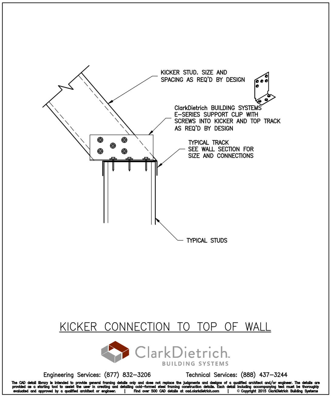 Kicker Connection to Top of Wall