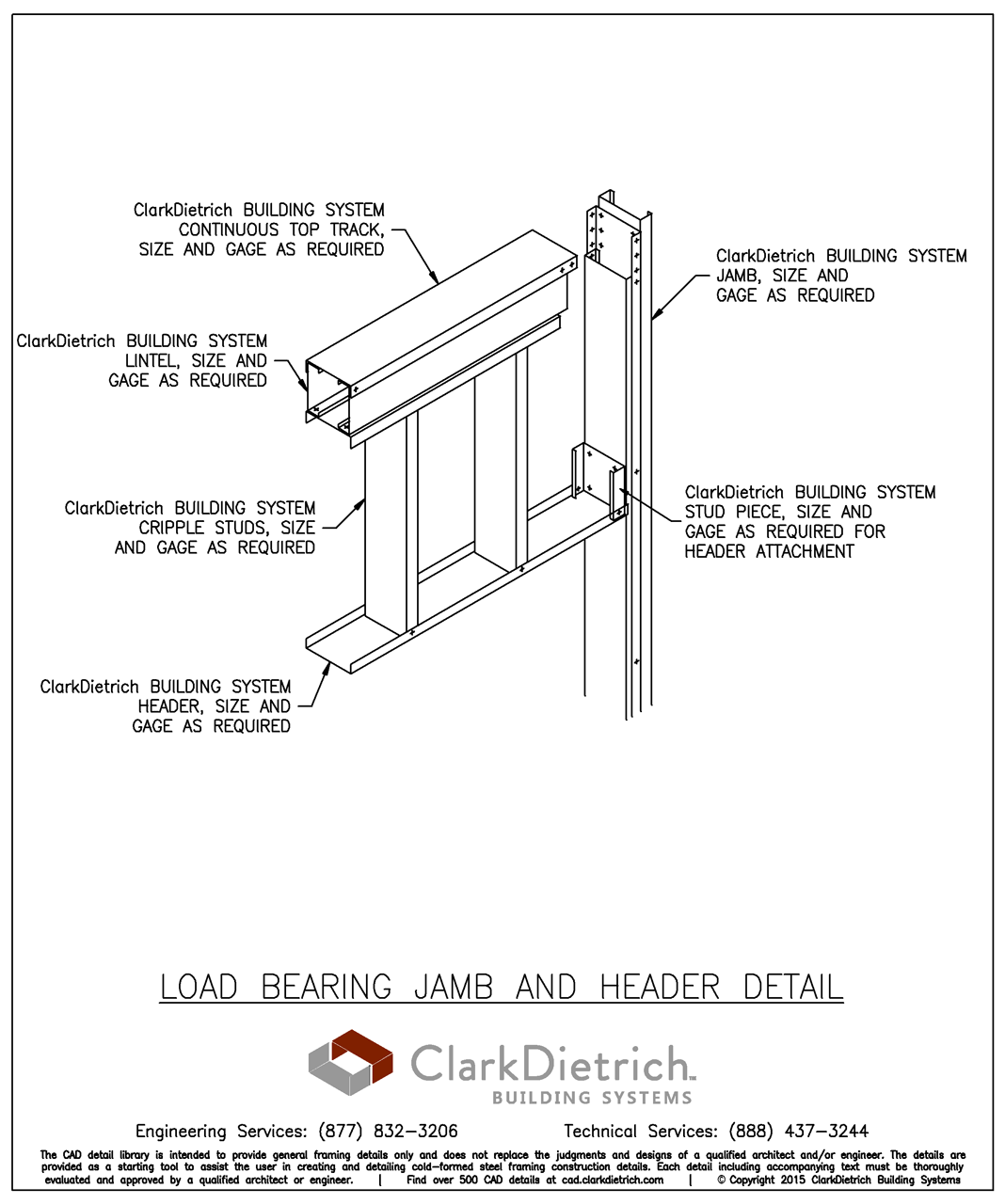 Load Bearing Jamb and BoxHeader Detail