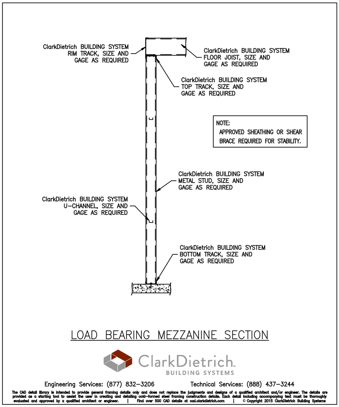 Load Bearing Mezzanine Section