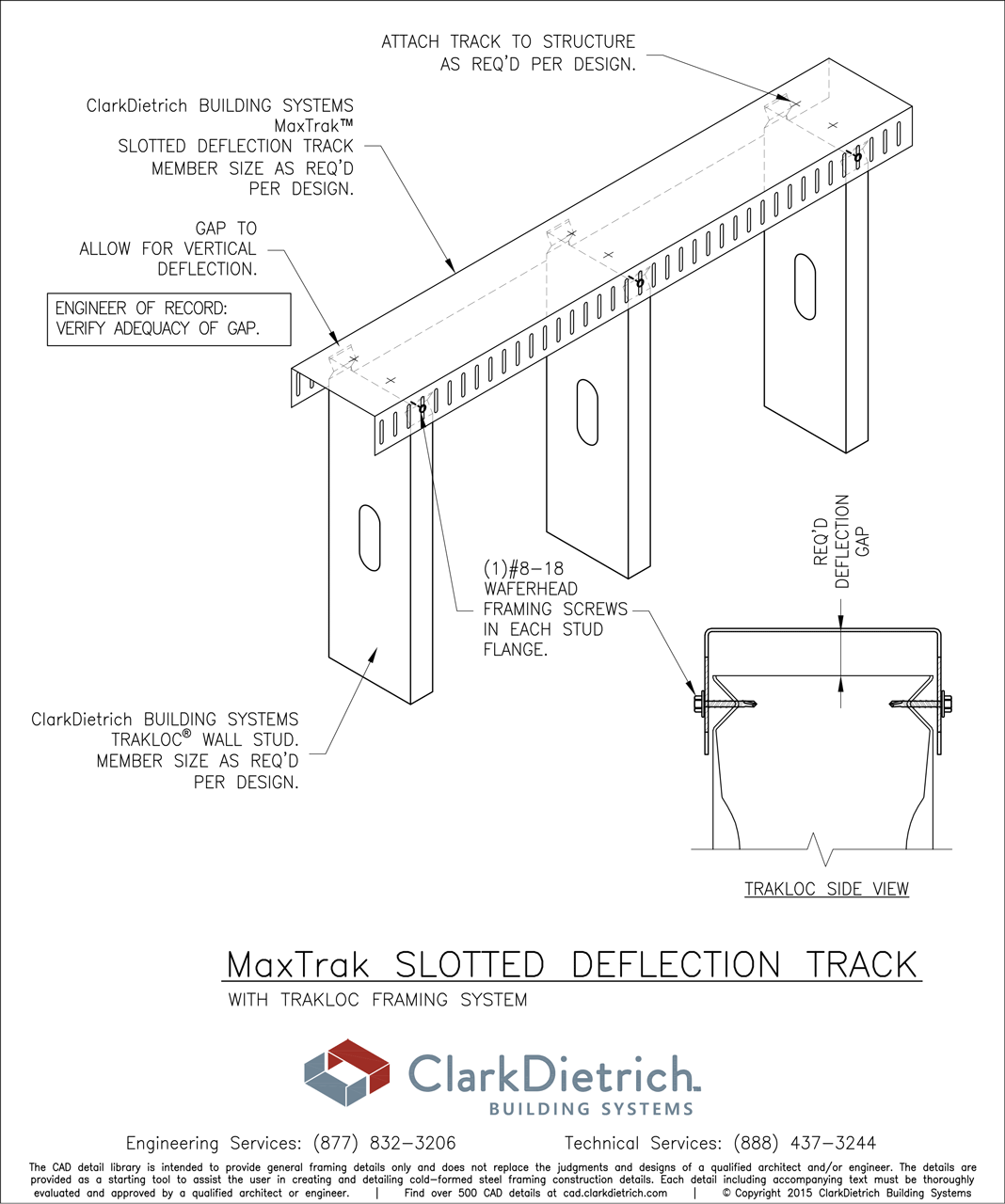 MaxTrak & TRAKLOC Connection Detail
