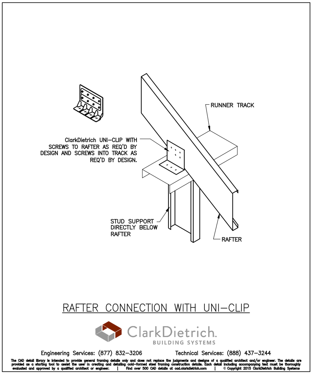 Rafter Connection with UniClip