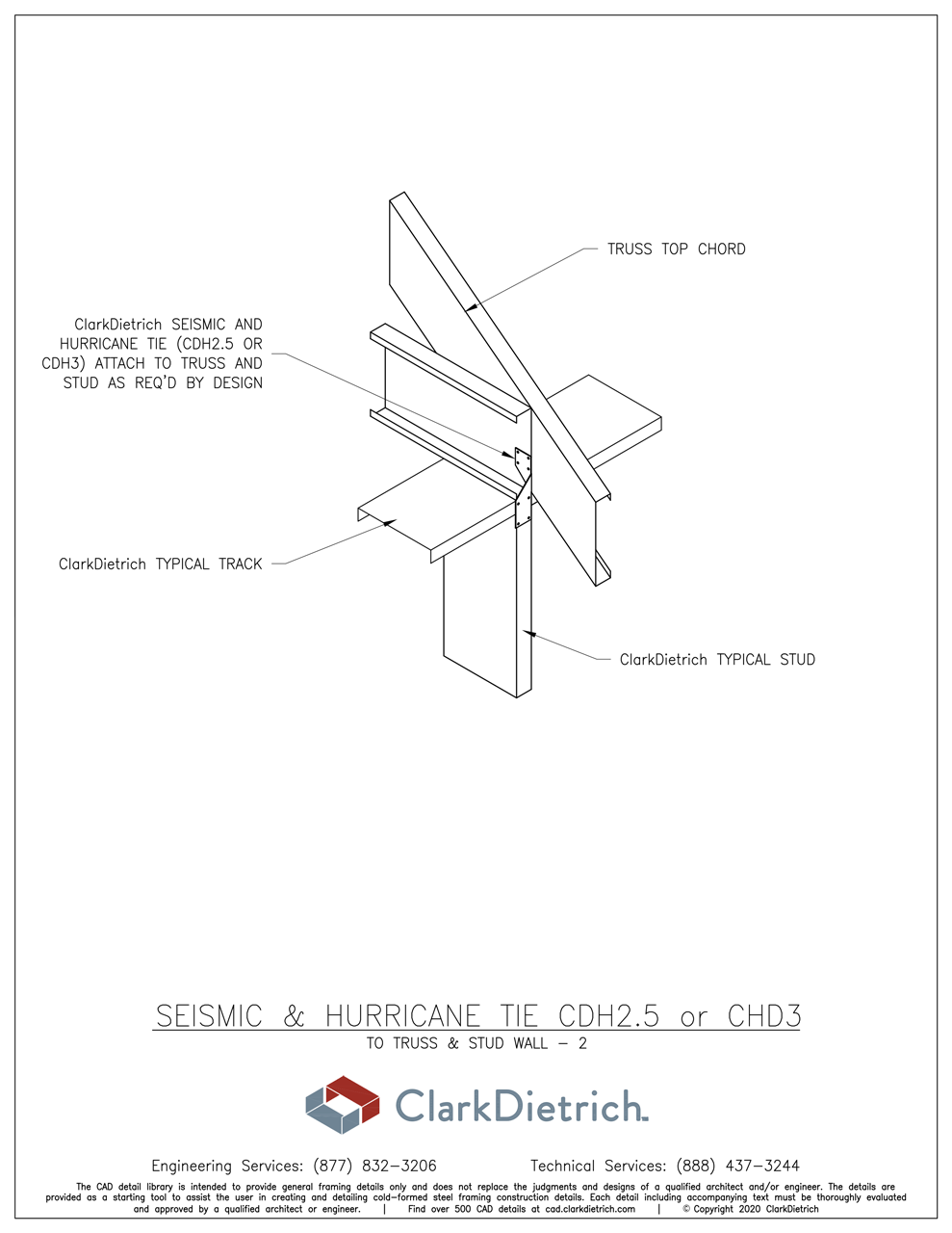 Seismic & Hurricane Tie to Truss+Stud Wall-2
