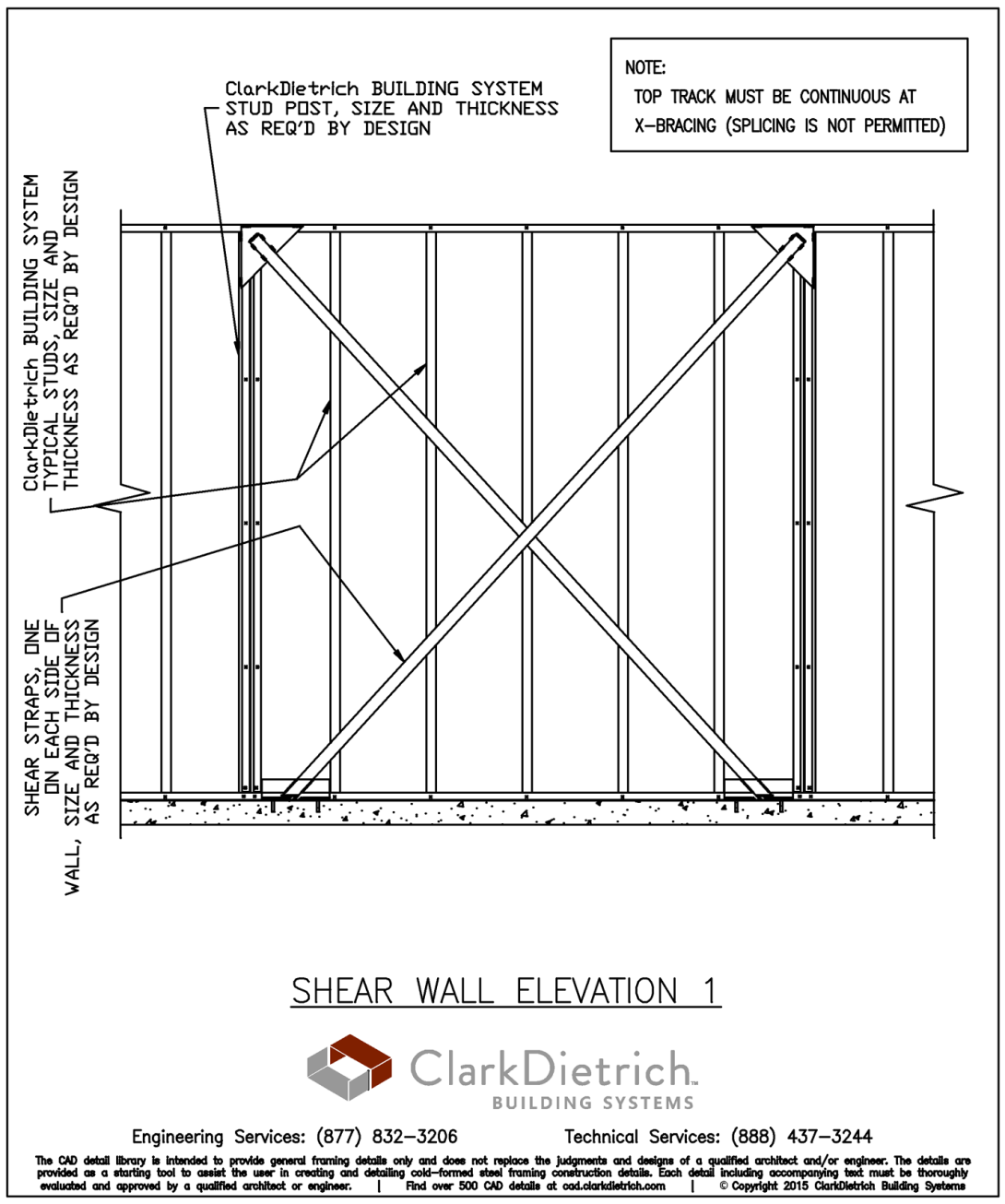 Shear Wall Elevation 1