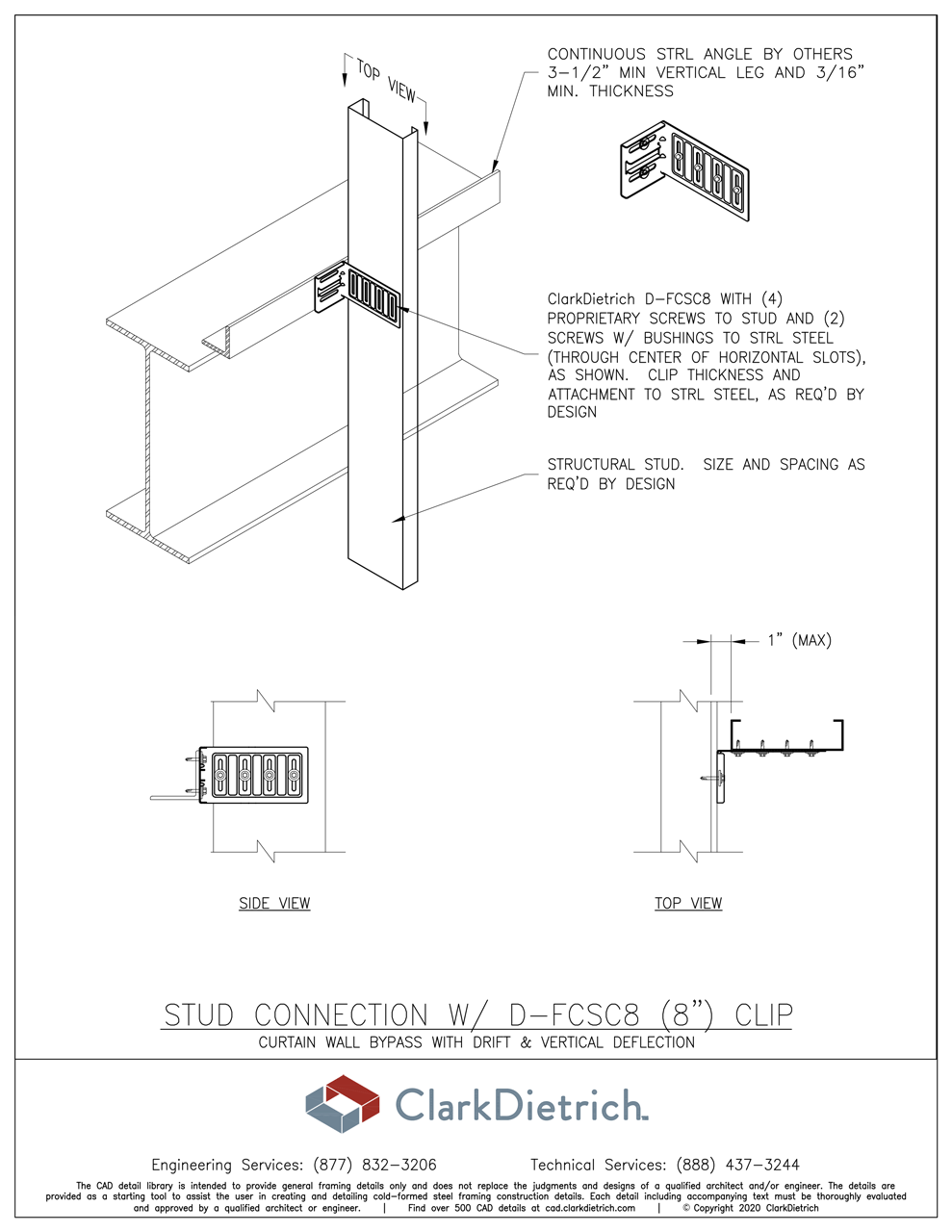 Stud Connection Bypass+Drift D-FCSC8