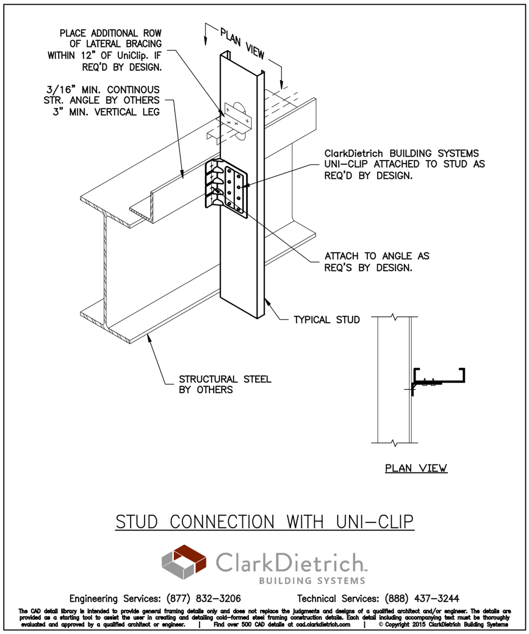 Stud Connection Rigid UNI-CLIP