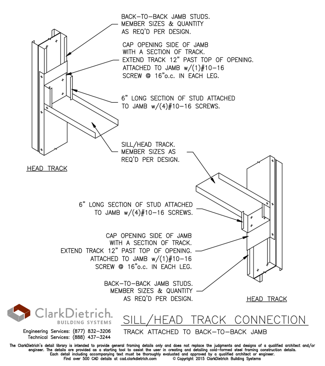 Track Sill & Head Connection