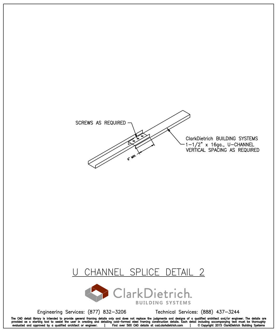 U Channel Splice Detail 2
