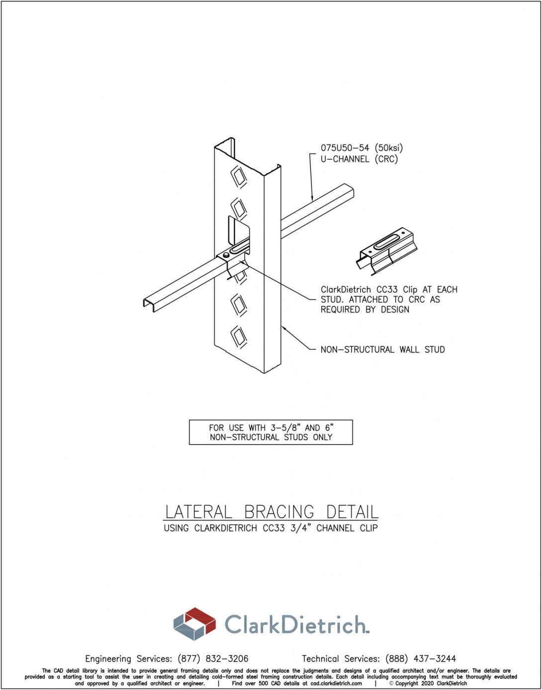 CC33 Clip Lateral Bracing  