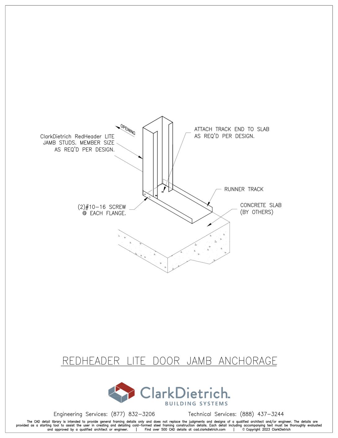 RedHeader Lite Door Jamb Connection